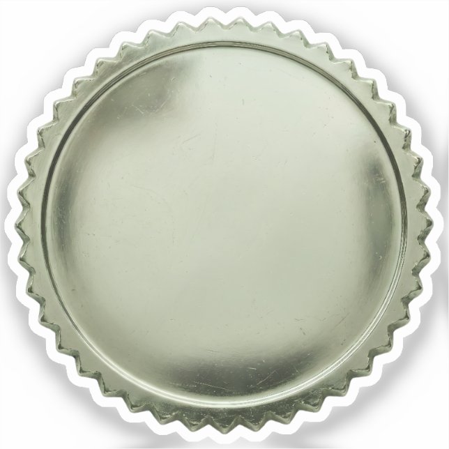 Sticker Médaille de récompense en étoile éclatée en feuill (Recto)