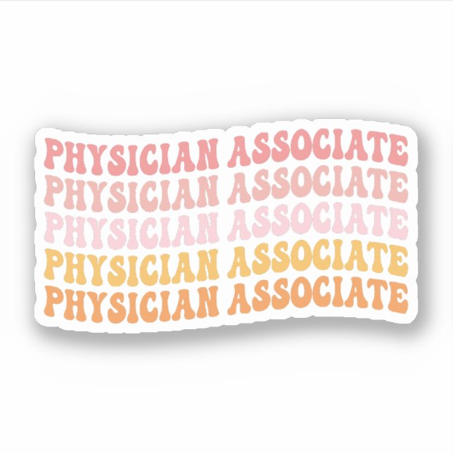 Sticker Médecin adjoint Médecin adjoint PA École (Devant)