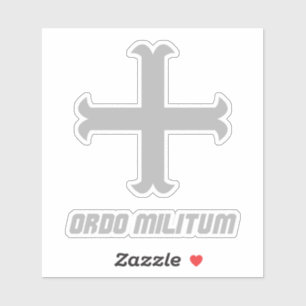 Sticker Medieval Knight Cross Emblem