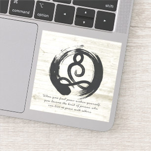 Sticker Méditation de l'instructeur de yoga Pose Healer Ci