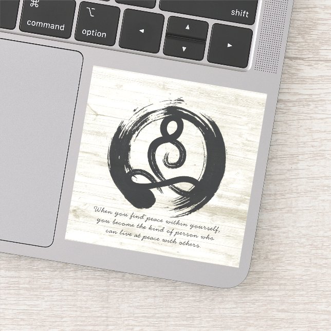 Sticker Méditation de l'instructeur de yoga Pose Healer Ci (Détail)