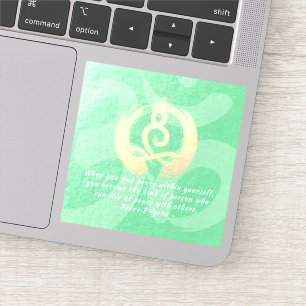 Sticker Méditation de l'instructeur de yoga Pose Healer Ci