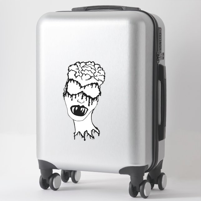 Sticker Medusa 1MMHeads Diecut 2025 livre d'horreur Awayno (Sur valise)