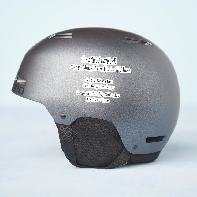 Sticker Medusa awaynowe Horror 1MMHead Bphrases Diecut 25 (Côté casque)