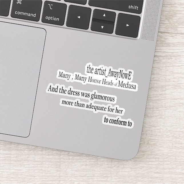 Sticker Medusa awaynowe Horror 4MMHead Bphrases Diecut 25 (Détail)