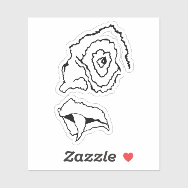 Sticker Medusa l'artiste_awaynowe Horreur 9MMHeads Diecut (Feuille)