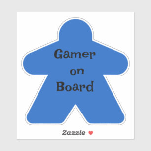 Sticker Meeple bleu