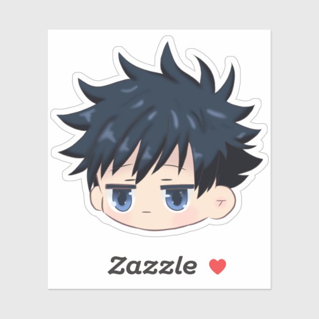 Sticker Megumi inspiré de chibi (Feuille)