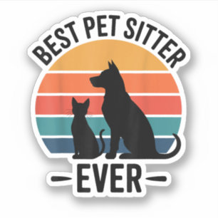Sticker Meilleur Garde de Chien Drôle Cadeau de Soins pour
