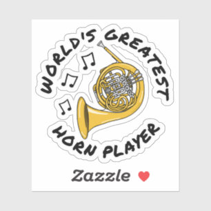 Sticker Meilleur Joueur de Corne du monde, Corne Française