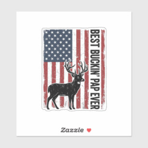 Sticker Meilleur Pap à Bucker de tous les temps Drapeau de