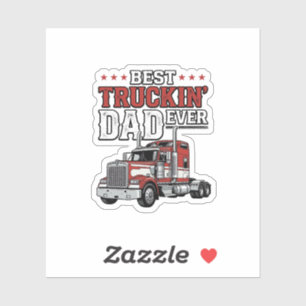 Sticker Meilleur Papa de Camionneur Ever Création de Chemi