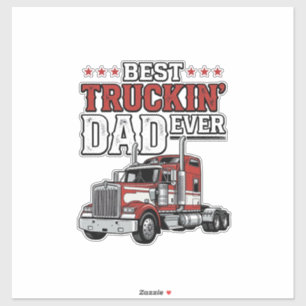 Sticker Meilleur Papa de Camionneur Ever Création de Chemi