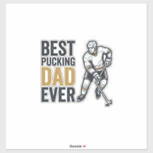 Sticker Meilleur Papa de Hockey de Tous les Temps Concepti