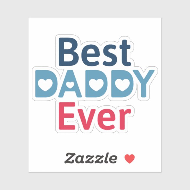 Sticker Meilleur Papa du Monde (Feuille)