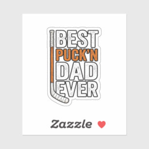 Sticker Meilleur Puck'n Papa Jamais Conçu Pour Un Père De 