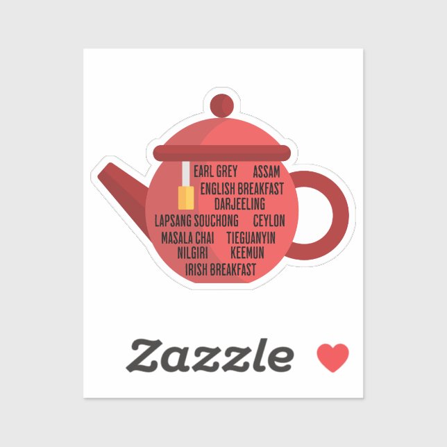 Sticker Meilleur Thé Noir (Feuille)