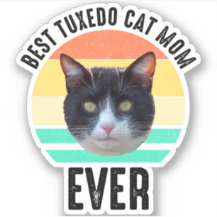 Sticker Meilleur Tuxedo Chat Maman jamais