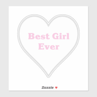 Sticker Meilleure fille jamais