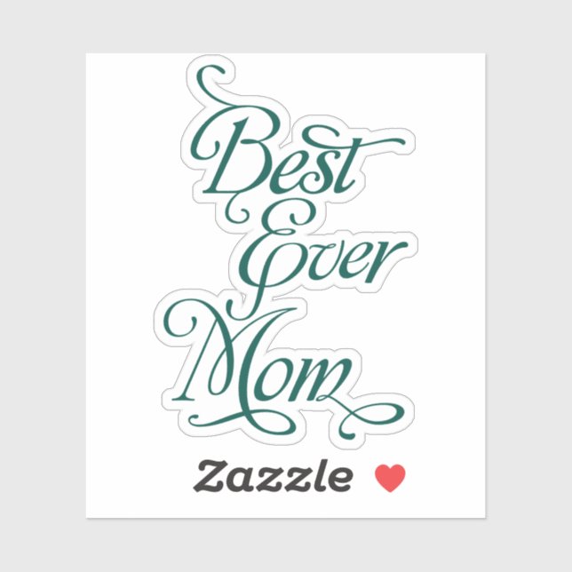Sticker Meilleure MAMAN de tous les temps (Feuille)