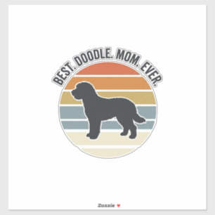 Sticker Meilleure maman Doodle vintage pour toujours Desig