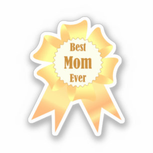 Sticker Meilleure maman jamais Golden Lauréat du prix ruba