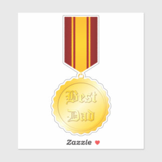 Sticker Meilleure médaille papa Broch Fête du Père