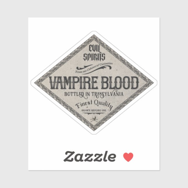 Sticker Meilleure Potion de Magie de Sang de Vampire Hallo (Feuille)