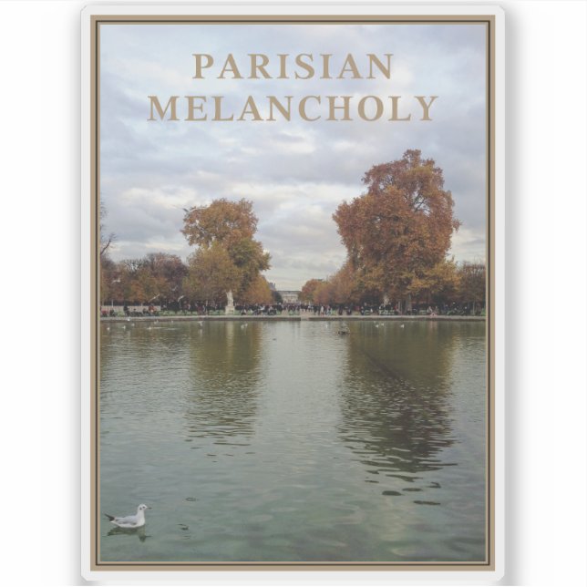 Sticker Melancholy parisien (Devant)