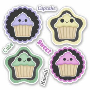 Sticker Mélanger et faire correspondre les gâteaux Kawaii