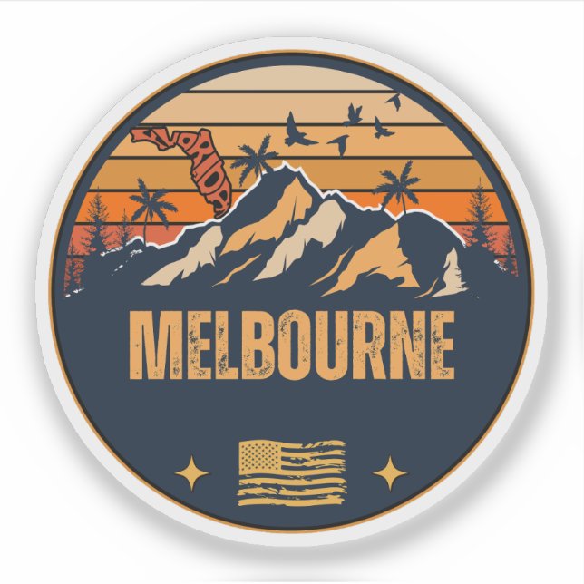 Sticker Melbourne, Floride  (Devant)