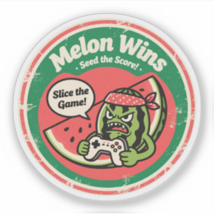 Sticker Melon Wins! Semer le score Gamer