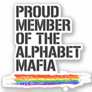 Sticker Membre fier de la Mafia de l'alphabet