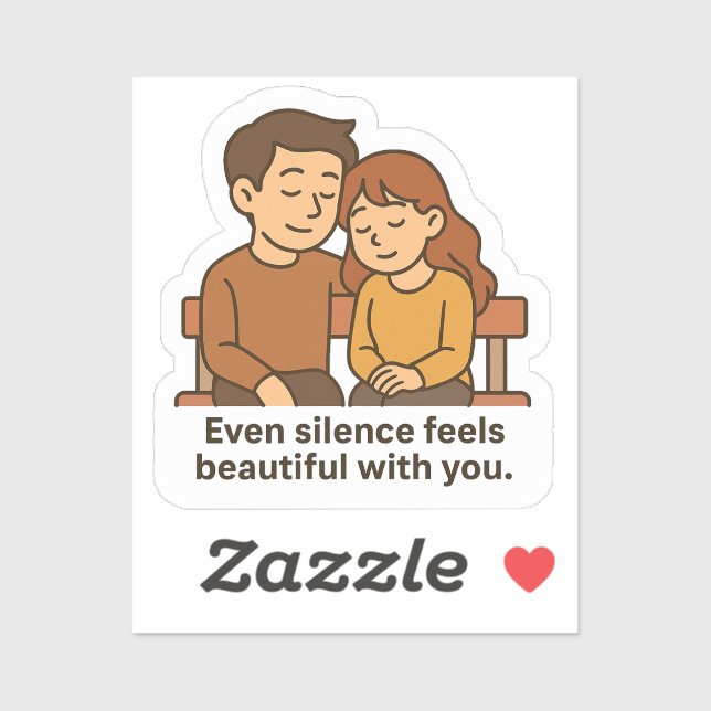 Sticker Même Le Silence Est Beau (Feuille)