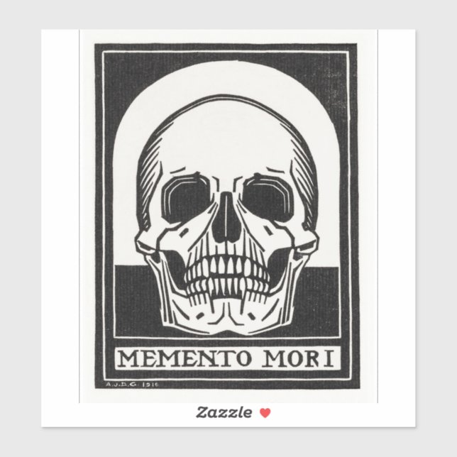 Sticker Memento Mori (Feuille)