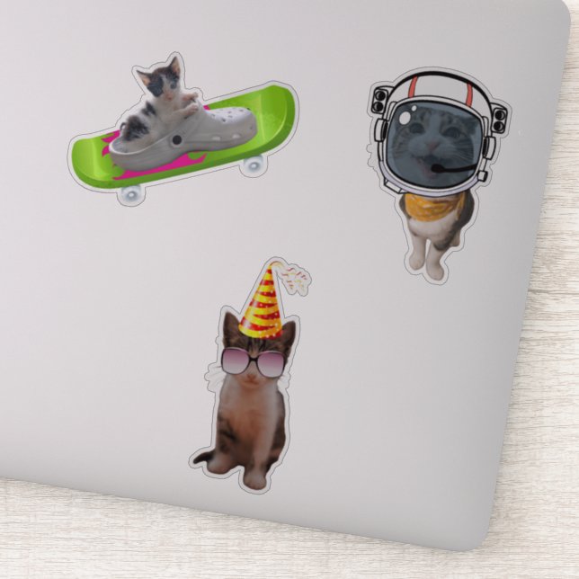 Sticker Mèmes de chats amusants (Détail)