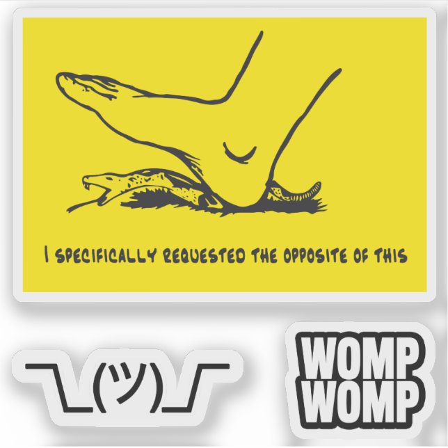 Sticker Mèmes parodiques du drapeau de Gadsden Snekright x (Devant)