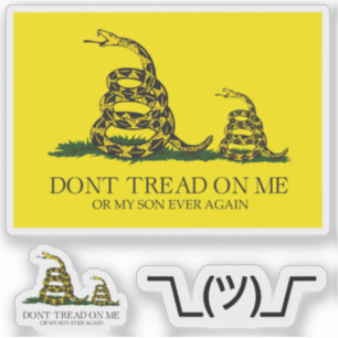 Sticker Mèmes parodiques du drapeau de Gadsden Snekright x