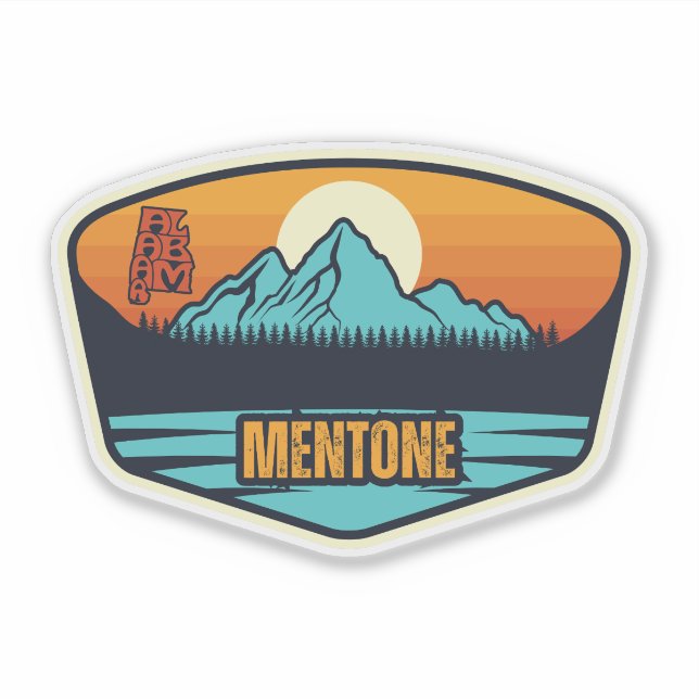 Sticker Mentone, Alabama (Devant)