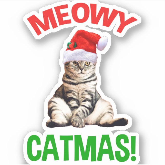 Sticker Meowy Catmas ! (Devant)
