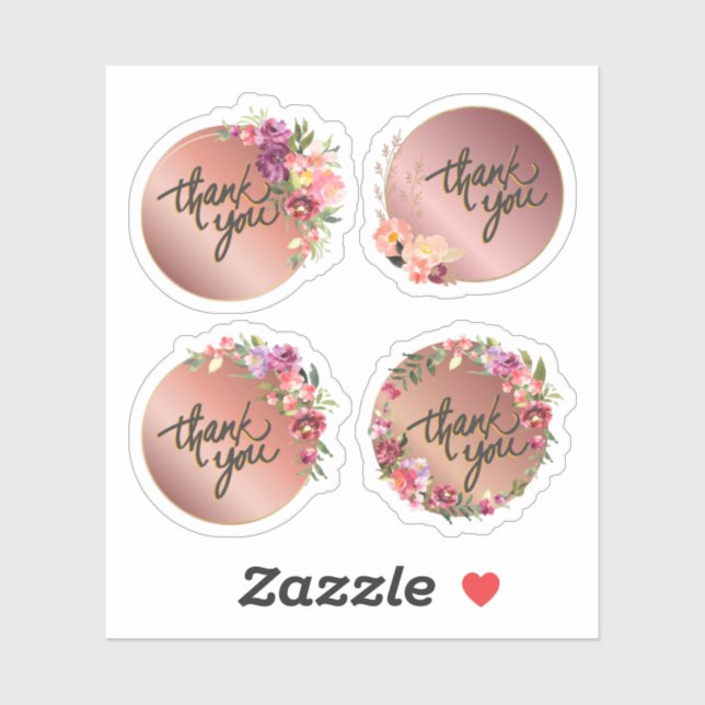 Sticker Merci (Feuille)