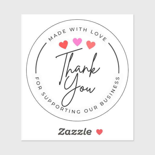 Sticker merci (Feuille)