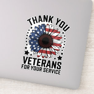 Sticker Merci Anciens combattants Tournesol Jour des ancie