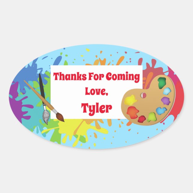 Sticker Merci Artist Party (Devant)