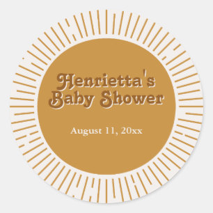 Sticker Merci baby shower Voici Le Fils