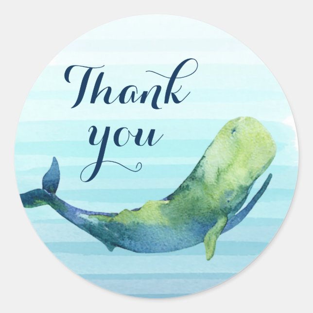Sticker Merci baleine (Devant)