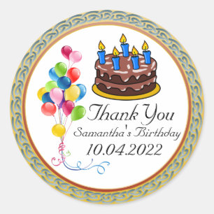 Sticker Merci d'anniversaire