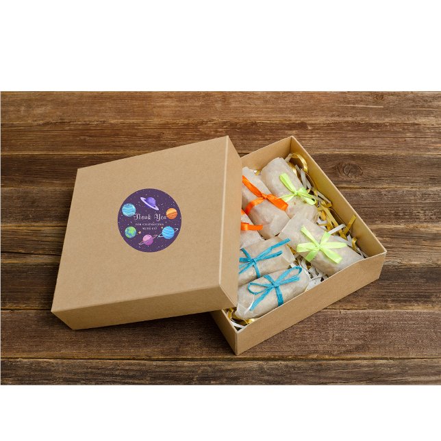 Sticker Merci d'anniversaire spatial (Créateur téléchargé)