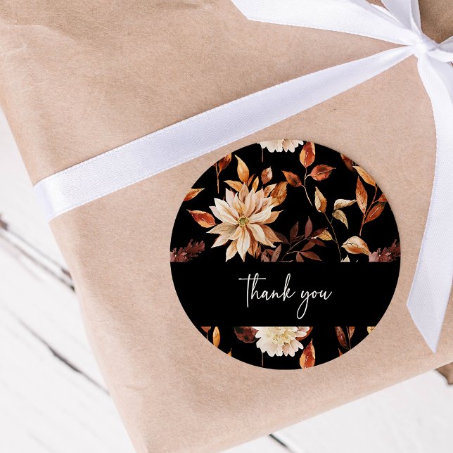 Sticker Merci de chute noire (Black Fall Thank You Sticker
)