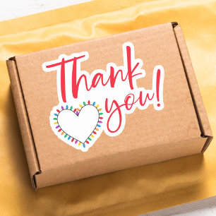 Sticker Merci de Noël des petites entreprises modernes